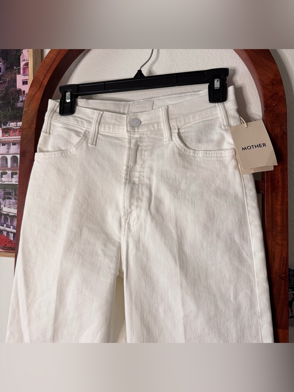 Mother NEW The Hustler Roller Skimp Wide Leg Jeans Fairest of Them All - Picture 5 of 11